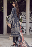 SERAN Blossoms Unstitched Embroidered Viscose 3Pc Suit D-07 Dahlia