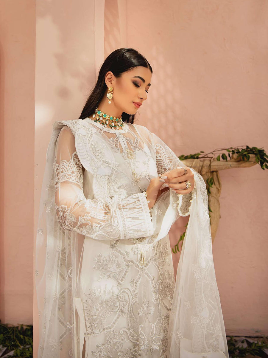 AIK Atelier Mystique Organza and Tulle Embroidered 3 Piece Suit Look-07 - FaisalFabrics.pk
