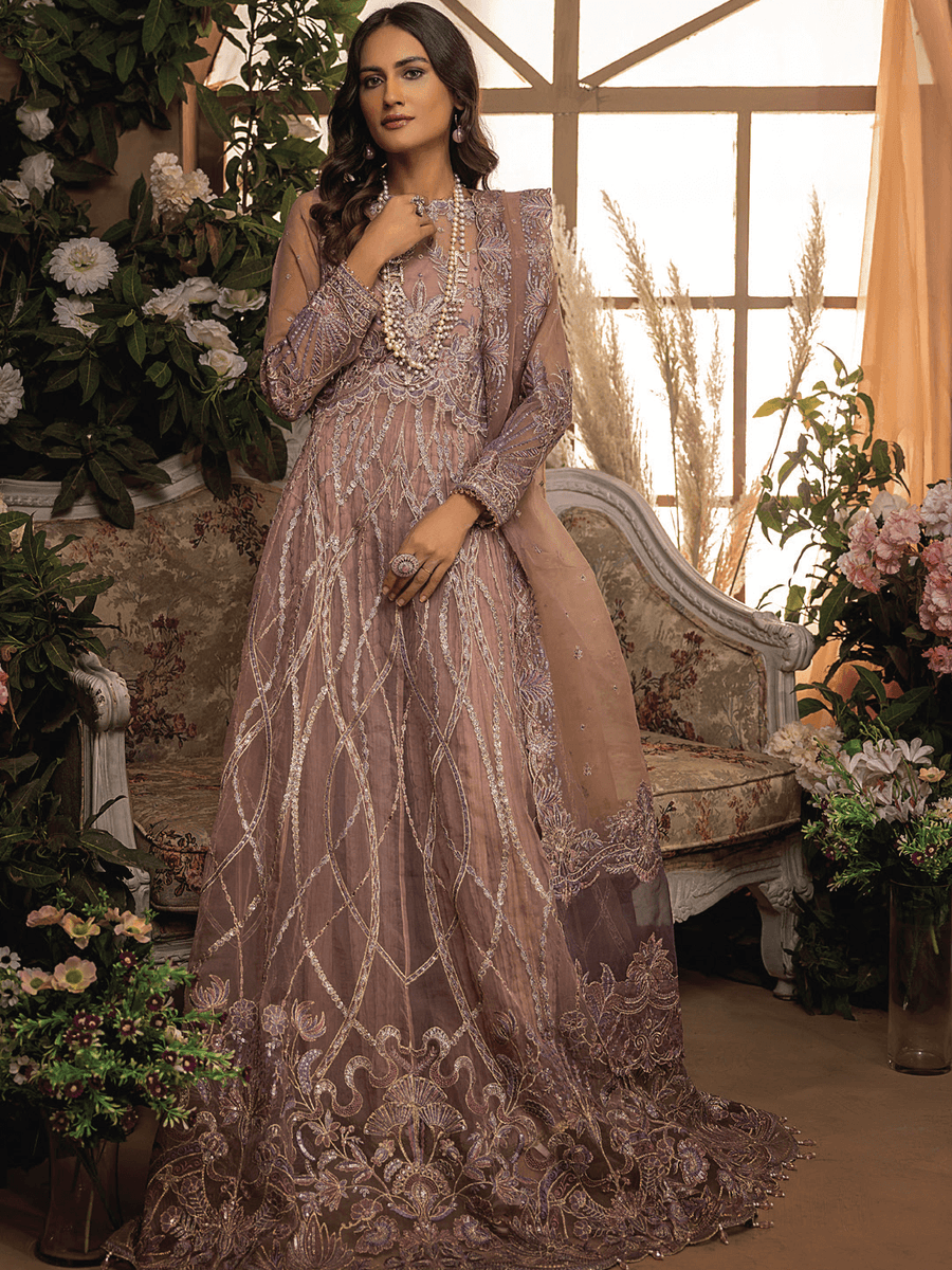Gardenia by Humdum Unstitched Embroidered Luxury Formal Suit G-003