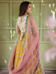 Afrozeh Hayyat Wedding Formals Embroidered 3Pc Suit D-02 Pareesha - FaisalFabrics.pk