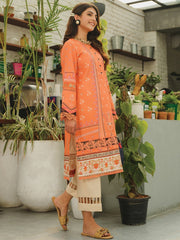 Rang Rasiya Tunic Digital Printed Lawn Unstitched Kurti D-07 Cinamon