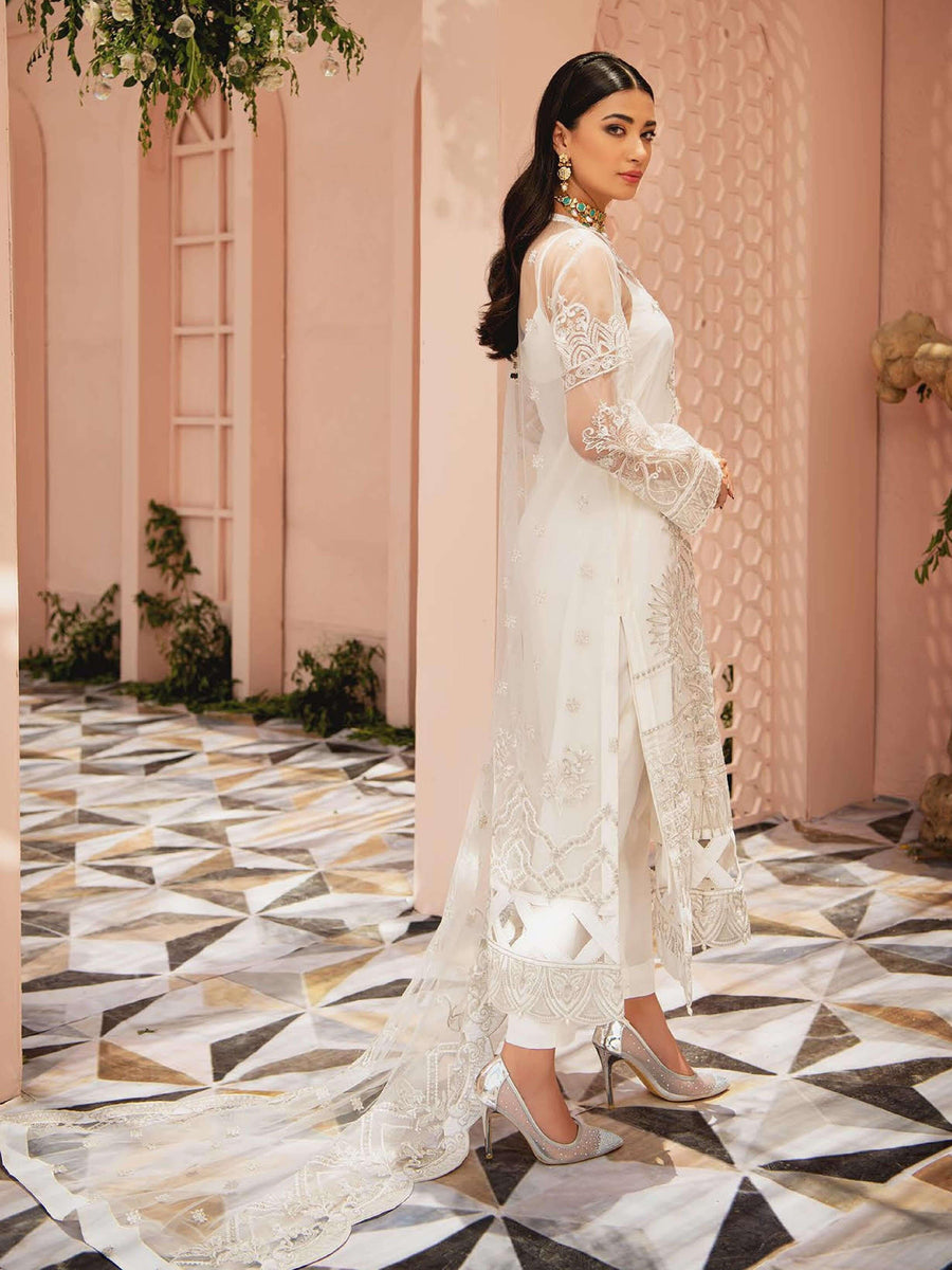 AIK Atelier Mystique Organza and Tulle Embroidered 3 Piece Suit Look-07 - FaisalFabrics.pk