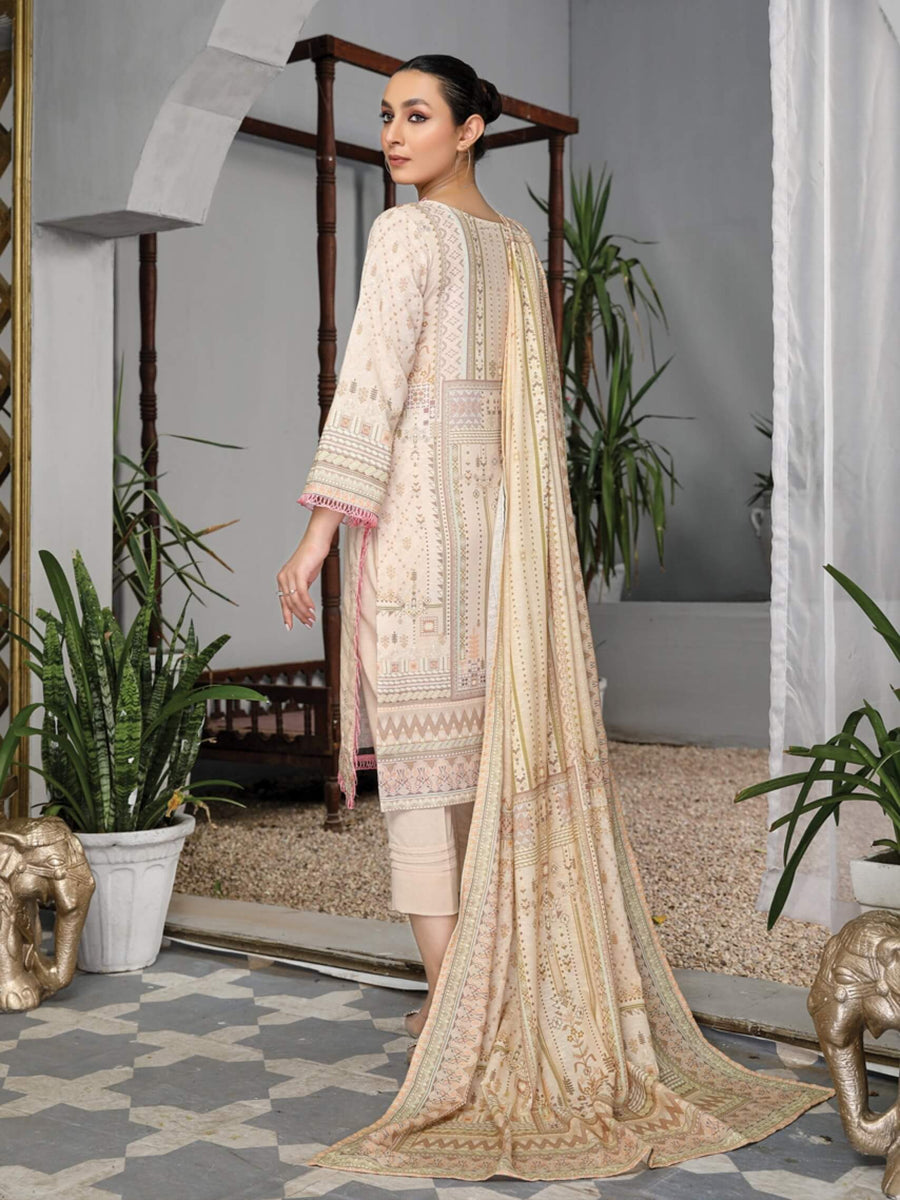 Dastaan by Humdum Unstitched Viscose Karandi 3Pc Suit D-07