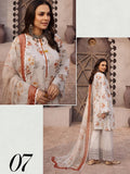 Riaz Arts Zarki's Classic Lawn Unstitched Embroidered 3Pc Suit D-07