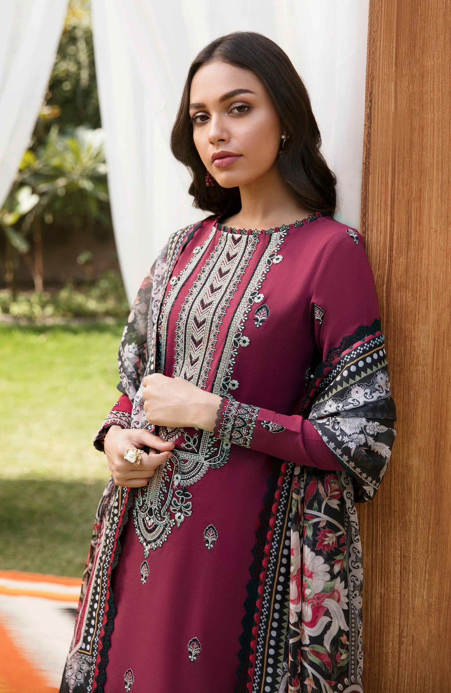 SERAN by Dynasty AFSANAH Unstitched Summer Lawn 3Pc Suit - MAAHRU