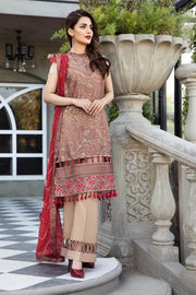 Alizeh Fashion Mahyar Embroidered Festive Chiffon 3PCS Suit D-07 Naurattan - FaisalFabrics.pk