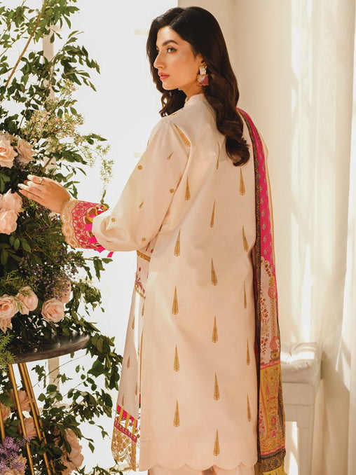 RAAYA Embroidered Luxury Lawn Unstitched 3 Piece Suit - BANO
