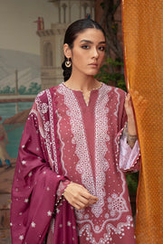 Cross Stitch Winter Edit Unstitched Khaddar 3Pc D-07 CORAL RISE