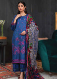 LALA Textiles Brocade Embroidered Woolen Unstitched 3Pc Suit D-07 Clara