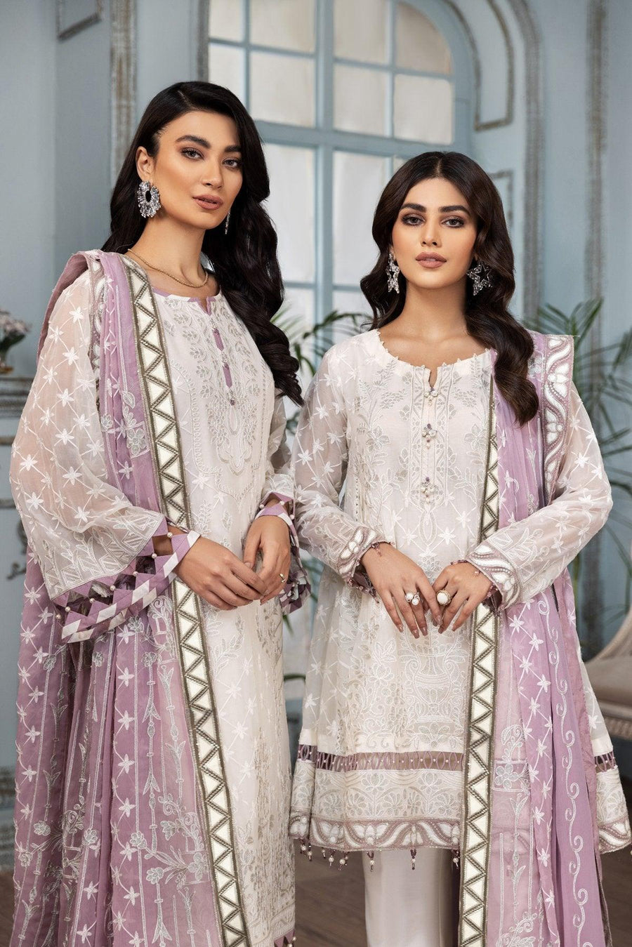 Alizeh Fashion Mah-e-Ru Unstitched Formal 3PC Suit D-07 Mahlaqa - FaisalFabrics.pk