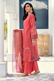 Cross Stitch Daily Unstitched Printed Lawn 3Pc Suit D-07 Oriental Rust - FaisalFabrics.pk