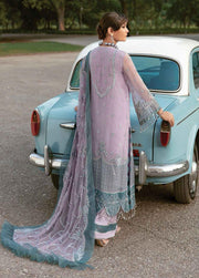 Afrozeh La Fushia Unstitched Luxury Chiffon 3Pc Suit LF-07 Pixie Dust - FaisalFabrics.pk