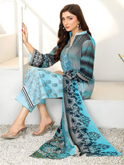 Harnour Vol-02 by Al-Kareem Fabrics Printed Lawn 3 Piece Suit D-07