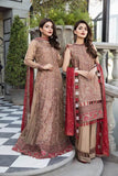 Alizeh Fashion Mahyar Embroidered Festive Chiffon 3PCS Suit D-07 Naurattan - FaisalFabrics.pk