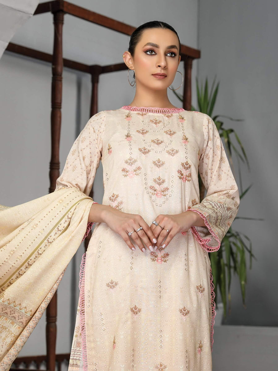 Dastaan by Humdum Unstitched Viscose Karandi 3Pc Suit D-07