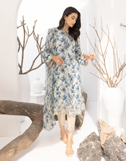 Puri Fabrics Flora Printed & Embroidered Swiss Lawn 3 Piece Suit D-07
