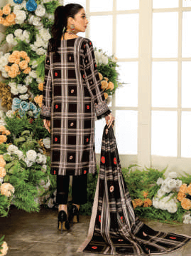 Al Kareem Bin Ismaeel Tarz Printed Cotrai Unstitched 3Pc Suit D-08
