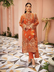 AIK Atelier Mystique Organza and Tulle Embroidered 3 Piece Suit Look-08 - FaisalFabrics.pk
