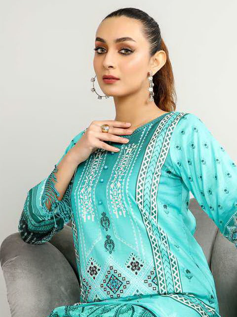 Harnour Vol-03 by Al-Kareem Fabrics Printed Lawn 3 Piece Suit D-08