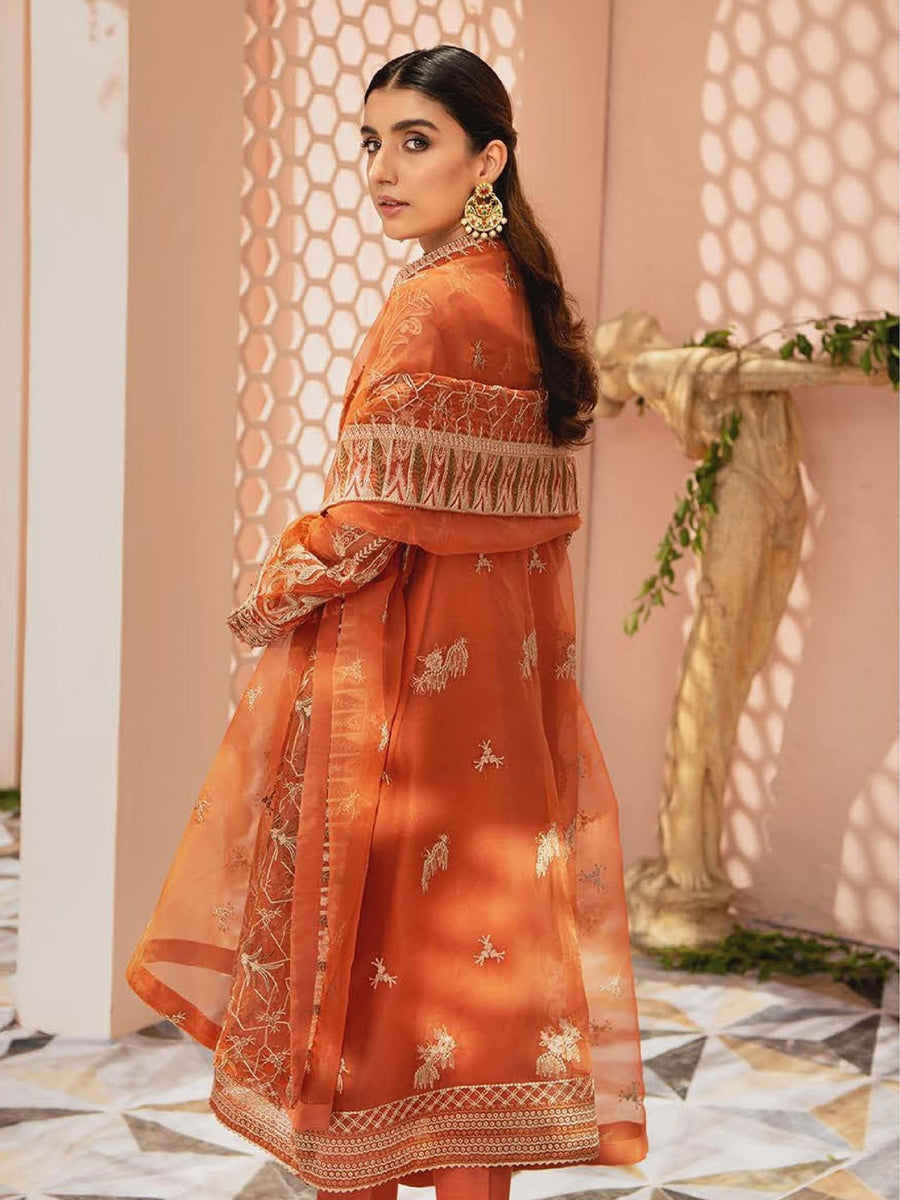 AIK Atelier Mystique Organza and Tulle Embroidered 3 Piece Suit Look-08 - FaisalFabrics.pk