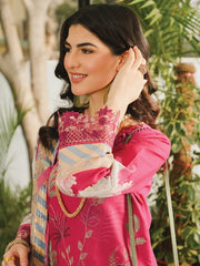 Rang Rasiya LifeStyle Embroidered Lawn Unstitched 3Pc Suit D-08 Ivy