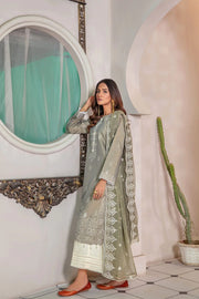 Zarish by Sanam Saeed Unstitched Embroidered Lawn 3Pc Suit D-08