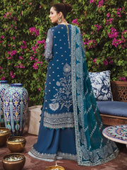Afrozeh Shehnai Wedding Formals Embroidered 3Pc Suit D-08 Laajwardi - FaisalFabrics.pk