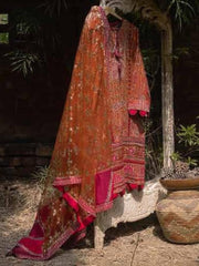 Afrozeh Hayyat Wedding Formals Embroidered 3Pc Suit D-09 Dar-e-Jaan - FaisalFabrics.pk