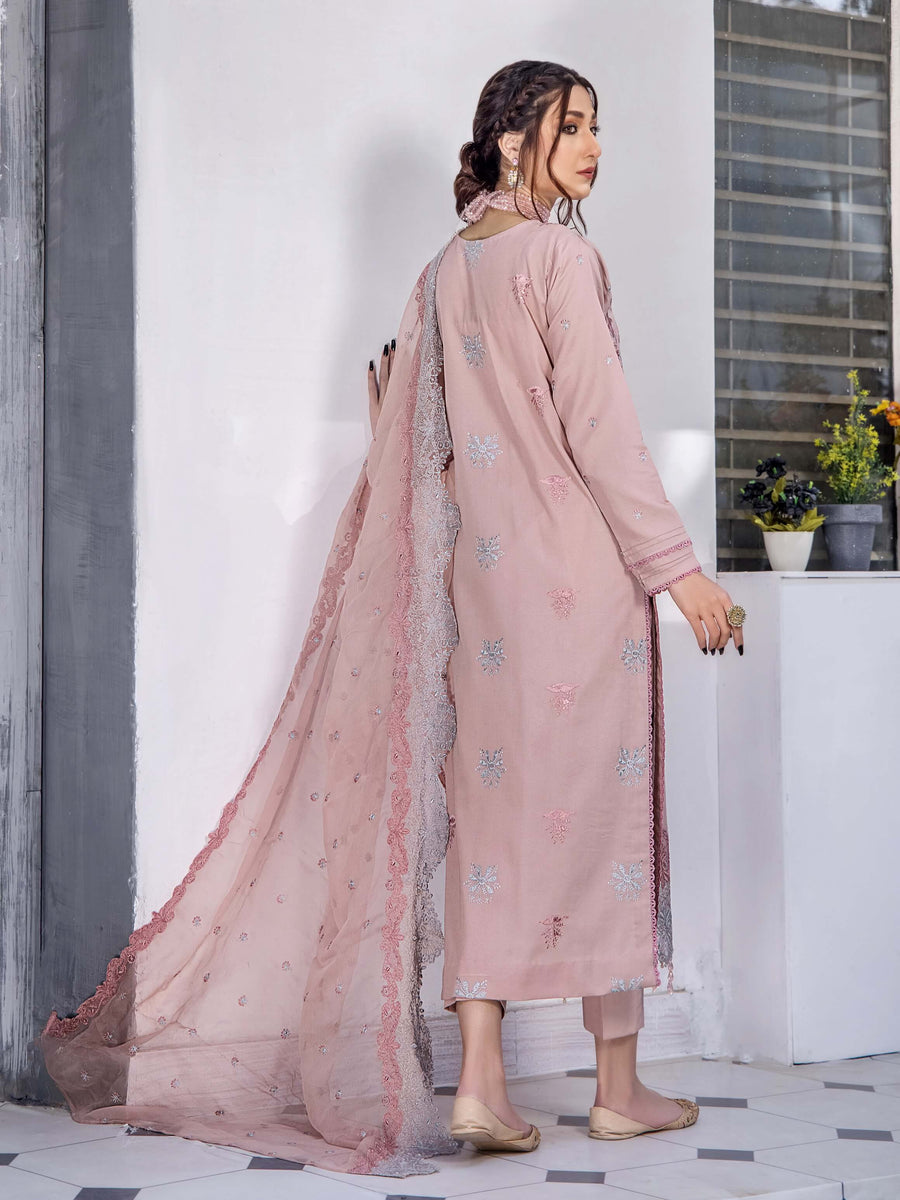 Afsoon by Humdum Embroidered Swiss Lawn Unstitched 3Piece Suit D-08