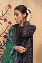 Cross Stitch Winter Edit Unstitched Khaddar 3Pc D-08 DUSKY SABLE