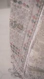 Jazmin Iris Luxury Formal Chiffon Unstitched 3PC Suit D-08 ICE WHITE - FaisalFabrics.pk