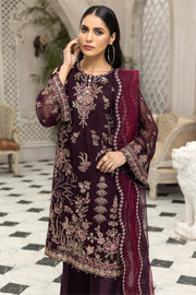 Alizeh Fashion Ik Dastaan Embroidered Chiffon 3Pc Suit D-08 PARIWASH