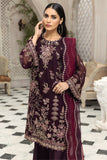 Alizeh Fashion Ik Dastaan Embroidered Chiffon 3Pc Suit D-08 PARIWASH