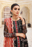 Xenia Formals Preesia Unstitched Chiffon 3Pc Suit D-08 SHAAM