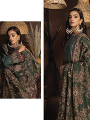 Carvaan by Humdum Unstitched Embroidered Leather Peach 3Pc Suit D-09