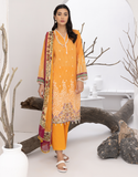 Puri Fabrics Flora Printed & Embroidered Swiss Lawn 3 Piece Suit D-09