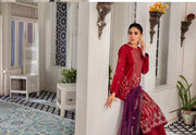 Noir by Humdum Unstitched Embroidered Slub Linen 3Pc Suit D-09
