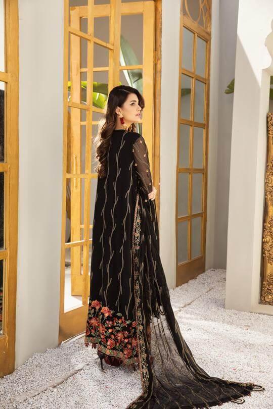 Alizeh Fashion Mahyar Embroidered Festive Chiffon 3PCS Suit D-09 Layla - FaisalFabrics.pk