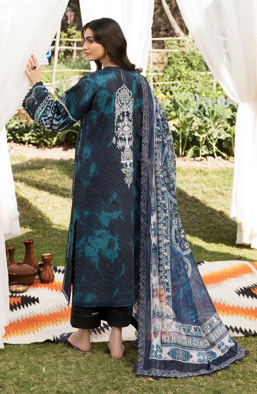 SERAN by Dynasty AFSANAH Unstitched Summer Lawn 3Pc Suit - KAAVISH