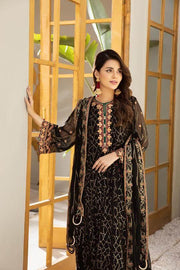Alizeh Fashion Mahyar Embroidered Festive Chiffon 3PCS Suit D-09 Layla - FaisalFabrics.pk