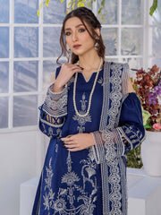 Afsoon by Humdum Embroidered Swiss Lawn Unstitched 3Piece Suit D-09