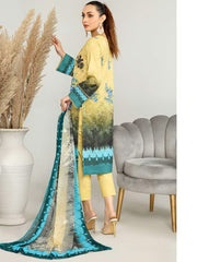 Harnour Vol-03 by Al-Kareem Fabrics Printed Lawn 3 Piece Suit D-09