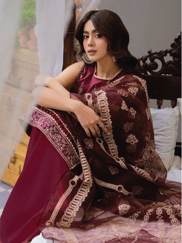 Arzoo by Humdum Unstitched Embroidered Lawn 3Piece Suit D-09