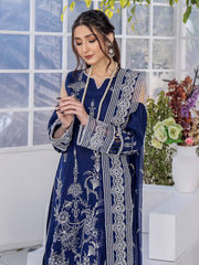 Afsoon by Humdum Embroidered Swiss Lawn Unstitched 3Piece Suit D-09