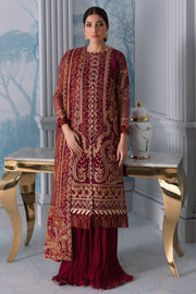 Jazmin Iris Luxury Formal Khaadi Net Unstitched 3PC Suit D-09 ALOHA - FaisalFabrics.pk