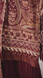 Jazmin Iris Luxury Formal Khaadi Net Unstitched 3PC Suit D-09 ALOHA - FaisalFabrics.pk