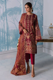 Jazmin Iris Luxury Formal Khaadi Net Unstitched 3PC Suit D-09 ALOHA - FaisalFabrics.pk