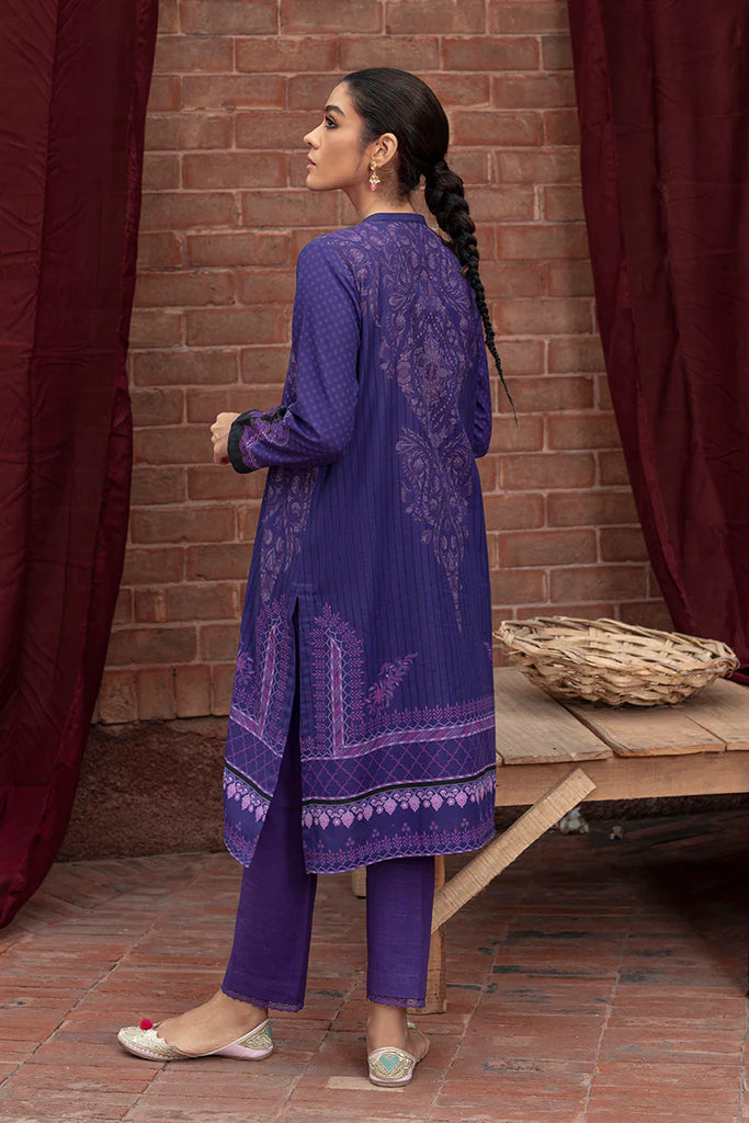 Cross Stitch Winter Edit Unstitched Khaddar 2Pc D-09 INDIGO GLAM