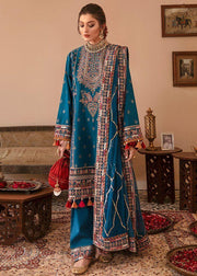 Afrozeh Gul Bahar Festive Eid Lawn Unstitched 3 PCS Suit D-09 Mah Mir - FaisalFabrics.pk