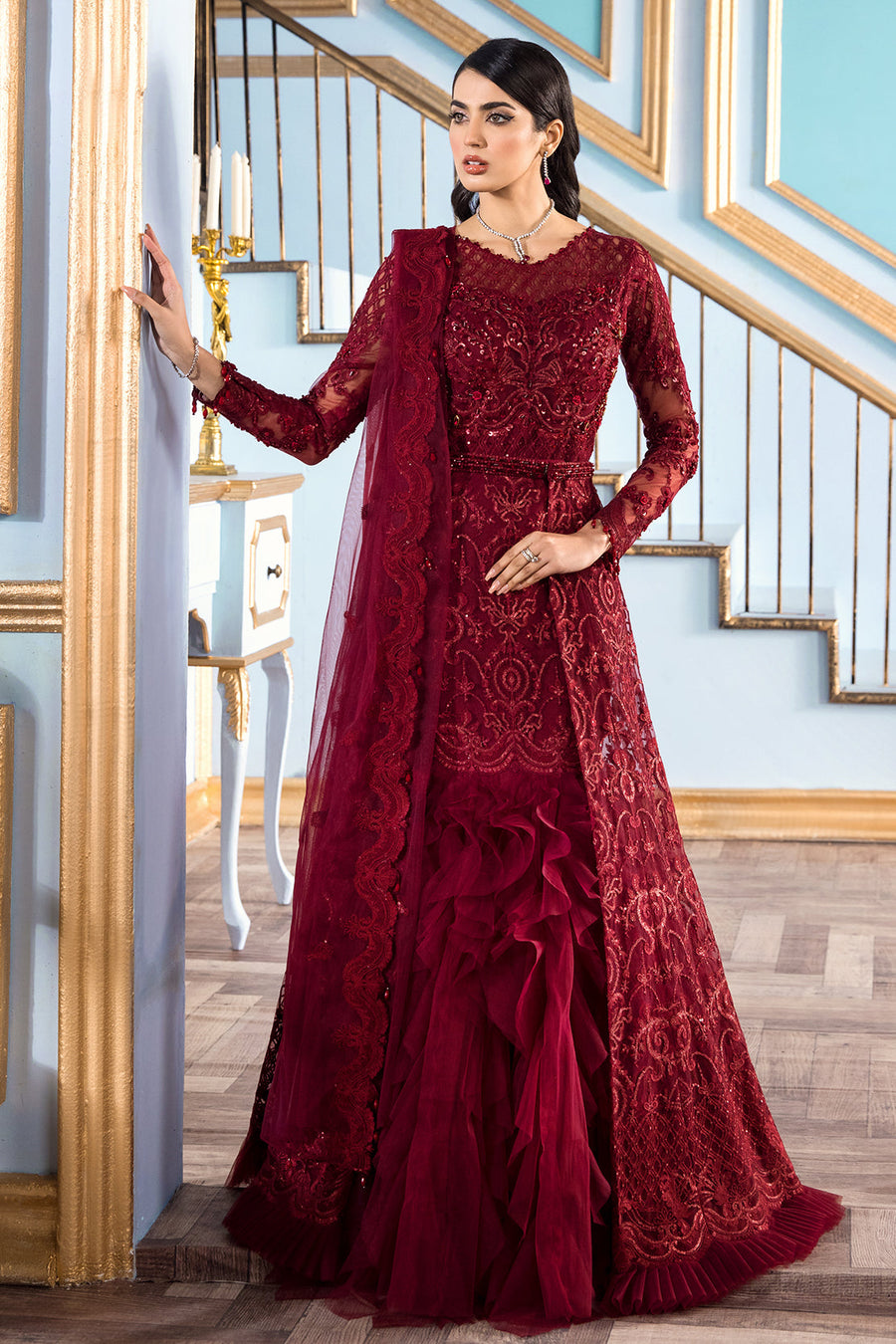 Reign Le Tresor Festive Formals Unstitched 3 Piece Suit LT-09 ROSALIE - FaisalFabrics.pk